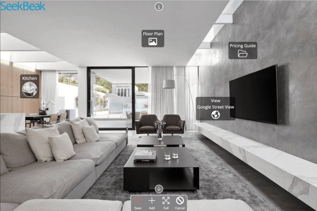 Real estate virtual tour interior home