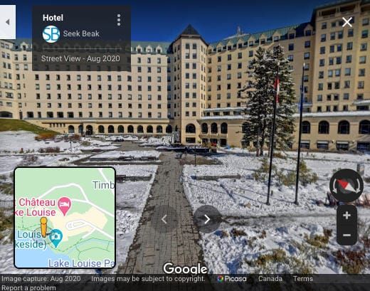 Google Street View hotel image